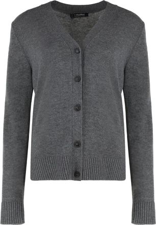 Max Mara Cardigan Apollo con applicazione - Grigio