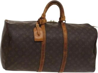 Louis Vuitton Pre-owned Weekend Bags, female, Brown, Size: ONE SIZE Pre-owned Keepall 50 Boston Bag
