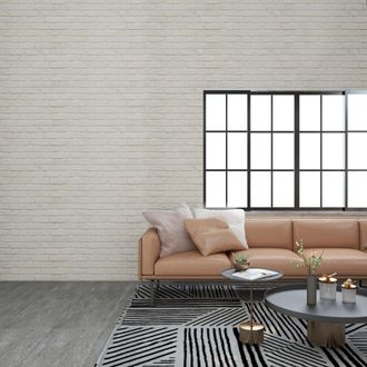 vidaXL Paneles De Pared 10 Uds. 100 X 50 Cm Blanco Espuma Eps Vidaxl