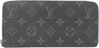 Louis Vuitton Pre-owned Wallets, female, Black, Size: ONE SIZE Pre-owned Zippy Wallet Horizontal Monogram Eclipse Long Wallet