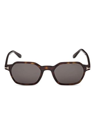 Tom Ford Eyewear geometric frame sunglasses - Brown