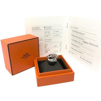 Herm&egrave;s White Gold Diamond Alchimie Ring