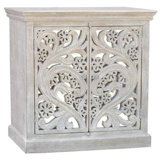 Wanderlust Deco Recibidor De Madera Blanco 97x40x93