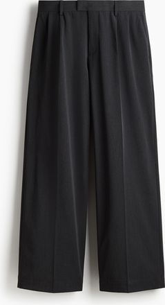 H&M Elegante Hose in Loose Fit - Grau