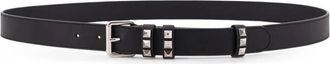 Valentino Garavani Flaneuse Riem - Heren - Riemen - Zwart - 90 CM - Leer - Accessoires