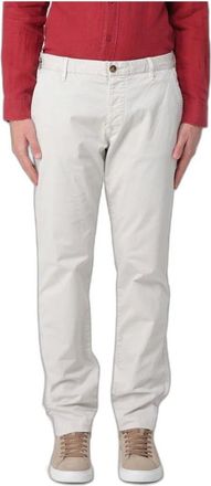 Blauer Pantaloni Chino in Cotone Stretch - - Trousers - Uomo - Grigio - W34