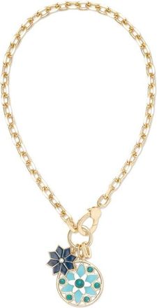 Ramy Brook Deepika Enamel Charms Pendant Necklace in Gold at Nordstrom, Size No Size