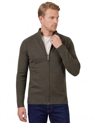 Scotland Blue groen vest effen normale fit