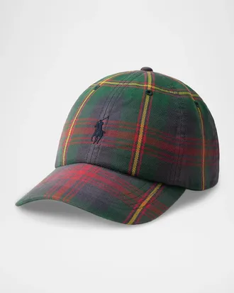 Polo Ralph Lauren Logo Flannel Baseball Cap
