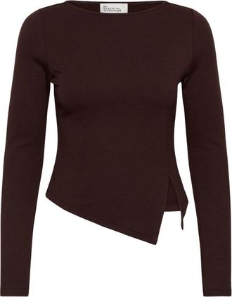 MY ESSENTIAL WARDROBE Blouses & Shirts - Dames - Longsleeves - Bruin - XS - Tops