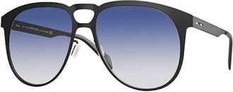 Italia Independent II 0501 009.000 Mens Sunglasses Black Size 55
