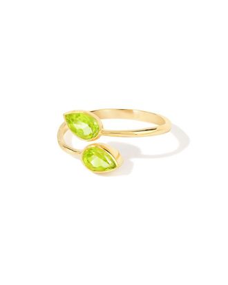 Tiramisu 14K Over Silver 1.03 Ct. Tw. Peridot Bypass Ring