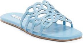 Steve Madden Lotus Slide Sandal in Blue Leather at Nordstrom Rack, Size 5.5