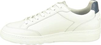 Floris Van Bommel Witte Effen Sneaker - Heren - Sneakers - Wit - 40 EU - Schoenen