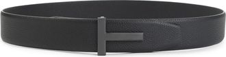 Tom Ford Black Signature Buckle Belt