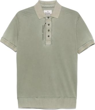 Vivienne Westwood Groen Ripped Poloshirt - Heren - Polos - Groen - S - Tops