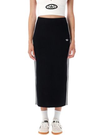 adidas Adicolor Rib Knit 3-Stripes Skirt