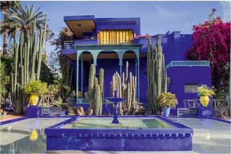 Schubiger M&ouml;bel Digitaldruck auf Glas Garten in Marrakesch