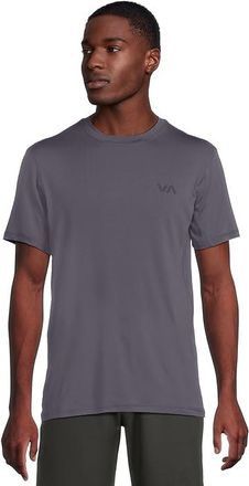 Rvca VA Sport Vent Short Sleeve Top Mens Clothing Ink : LG, Polyester/Rayon/Elastane