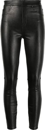 Spanx Black Faux Leather Skinny Trousers Size M