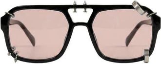 Fifth and Ninth Darcy 55mm Aviator Sunglasses in Black/rose at Nordstrom