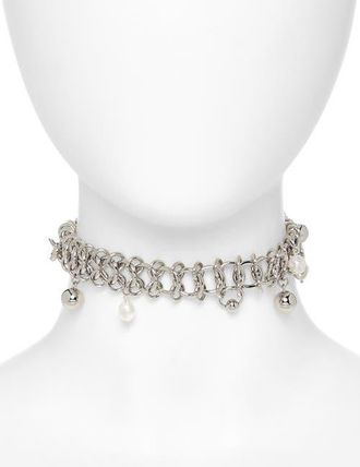 Justine Clenquet Tori Choker in Palladium at Nordstrom