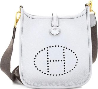 Hermès Evelyne Bag Gen III Clemence TPM crossbody bag - Blu