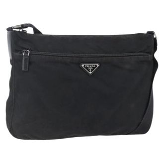 Prada Pre-owned Cross Body Bags, female, Black, Size: ONE SIZE Pre-owned Vintage Shoulder Bag