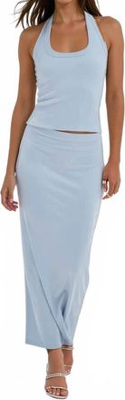 LnA Slater Mist Skirt In Blue