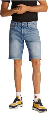 Tommy Jeans Stijlvolle Bermuda Shorts voor Mannen - Heren - Denim shorts - Blauw - W28 - Katoen - Korte Broeken