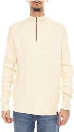 Timberland Trui met halve rits - Heren - Coltruien - Beige - XL - Truien & Vesten