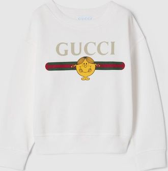 Gucci Kids - Cotton Sweatshirt With Print, White, Ready-to-wear