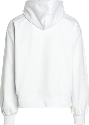 GCDS College Logo Print Hoodie - White