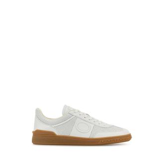 Valentino Garavani Sneakers, male, White, Size: 10 US Perforated Leather Low-Top Sneakers
