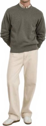 Alex Mill Gabriel Crewneck Sweater In Heather Olive