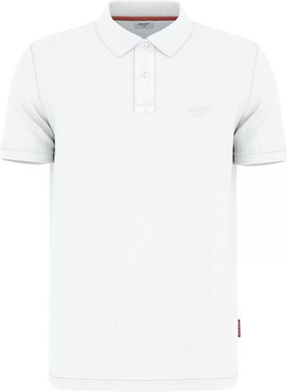 Joop Poloshirt JOOP JEANS Ambrosian, Herren, Gr. XXL, wei&szlig;, Piqu&eacute;, Obermaterial: 95% Baumwolle, 5% Elasthan, unifarben, normal, Rippb&uuml;ndchen, Shirts Polosh
