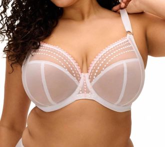 Elomi Matilda Underwire Plunge Bra In White