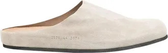 Common Projects Suede Clog - Heren - Slip ons - Beige - 41 EU - Leer - Schoenen