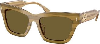 Tory Burch TY7208U 318073 Womens Sunglasses Green Size 54