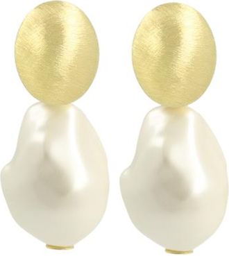 Lott. Gioielli Resin Irregular Large Stone Earrings in Pearl White at Nordstrom