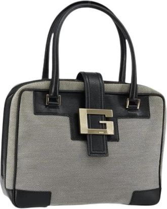 Gucci Pre-owned Canvas Handtas - Dames - Vintage Handtas - Grijs - ONE Size - Vintage