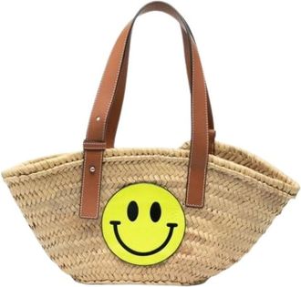 Loewe Pre-owned Tote Bags, female, Beige, Size: ONE SIZE Pre-owned Basket Tote Bag