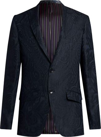 Etro Blazer con motivo paisley jacquard - Blu