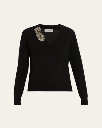 Dries Van Noten Tinker Embellished Cashmere Sweater