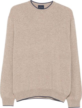Paul & Shark Fine-Knit Wool Sweater with Contrasting Trim