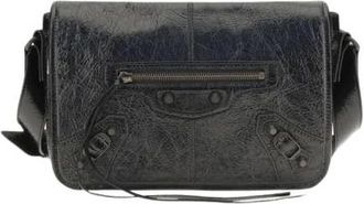Balenciaga Le City Flap Messenger Shoulder Bag - Bags - Hombre - Negro - ONE SIZE