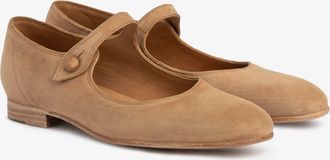 Pedro Garcia Mary jane in brown suede | Gianny | Fall winter 25 | PEDRO GARCIA
