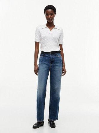 Tommy Hilfiger Flag Horsebit Regular Tapered Ankle Jeans