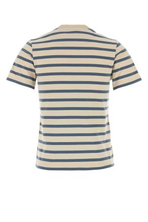 Tory Burch Womens Embroidered Cotton T-Shirt Blue Exterior Exterior: T-shirts And Polos