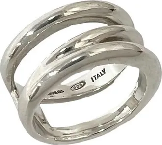 Tiffany & Co. Silver Silver 925 Band Ring (Pre-Owned)